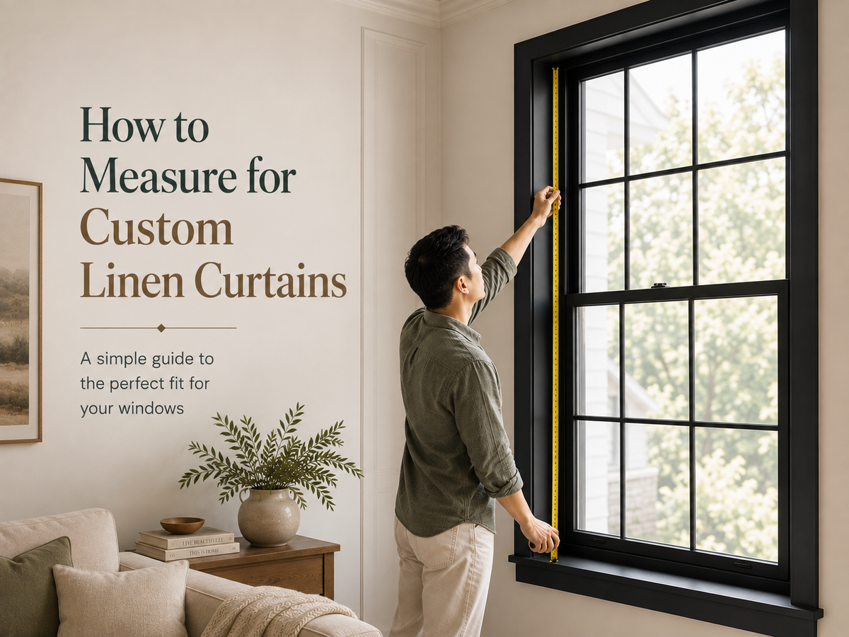 How to Measure for Custom Linen Curtains: A Step-by-Step Guide