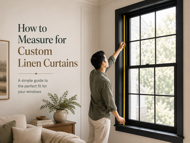 How to Measure for Custom Linen Curtains: A Step-by-Step Guide
