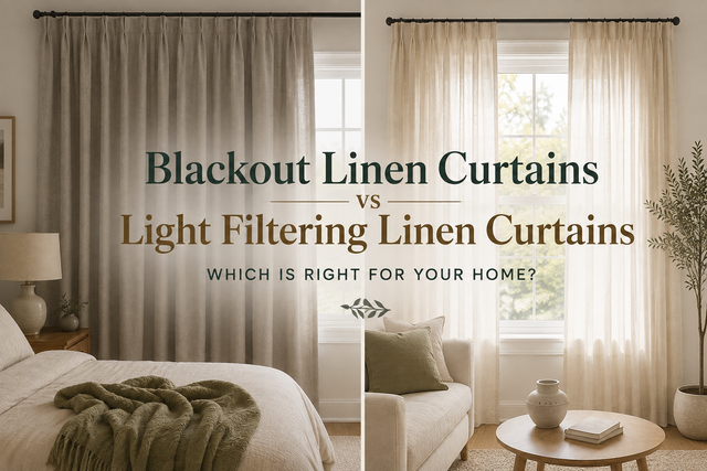 Blackout Linen Curtains vs Light Filtering Linen Curtains: Which Should You Choose?