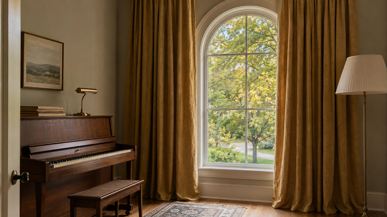 Gold Curtains