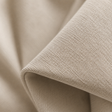 120 Inch Long Cream Double-Sided Cotton Blend Blackout Curtains