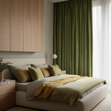 Olive Green Velvet Curtains