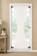 Coconut White Velvet Door Curtain