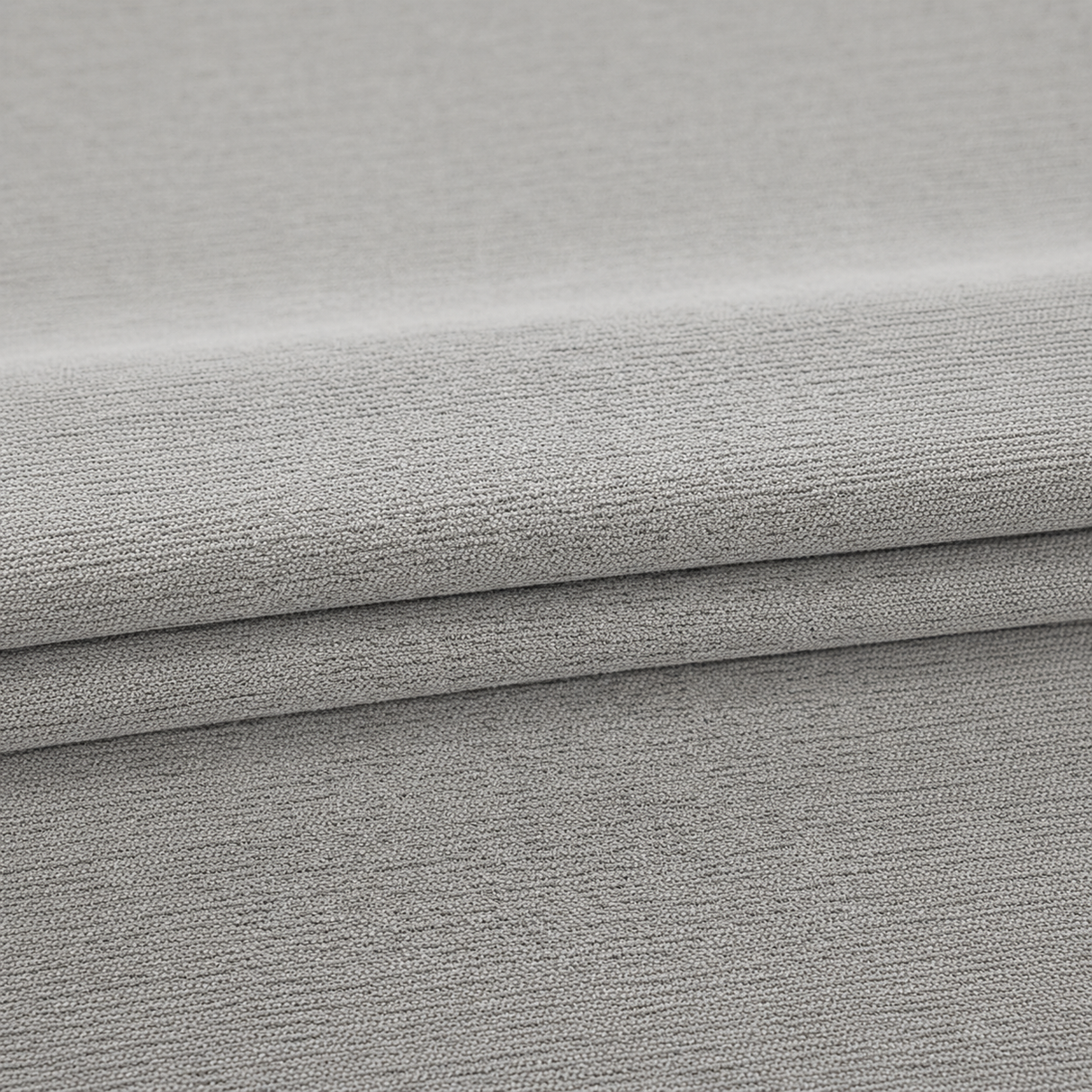 90 Inch Long Soft Grey Double-Sided Cotton Blend Blackout Curtains