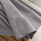 63 Inch Long Mint Gray Linen Curtains
