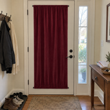 Burgundy Red Velvet Door Curtain