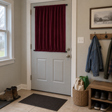 Burgundy Red Velvet Door Curtain