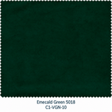 Green Velvet Curtain Fabric Swatch
