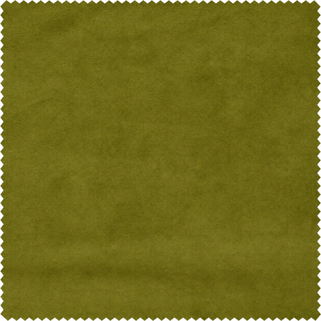 Avocado Green Flame Retardant Velvet Curtains