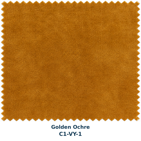 Yellow Velvet Curtain Fabric Swatch