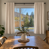 63 Inch Long Cream White Velvet Curtains
