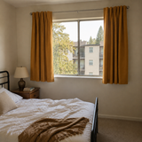 63 Inch Long Golden Ochre Velvet Curtains