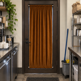 Chestnut Brown Velvet Door Curtain