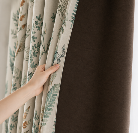 Botanical Herb Garden Grommet Top Curtains