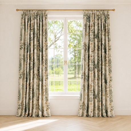 Botanical Herb Garden Grommet Top Curtains