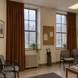 90 Inch Long Chestnut Brown Velvet Curtains