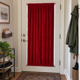 Crimson Red Velvet Door Curtain
