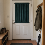 Dark Jade Green Velvet Door Curtain