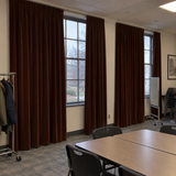 120 Inch Long Dark Mahogany Velvet Curtains