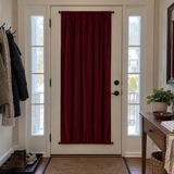 Wine Red Velvet Door Curtain