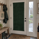 Dark Green Velvet Door Curtain