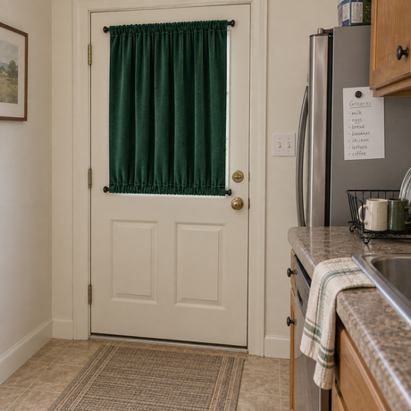 Gemstone Green Velvet Door Curtain