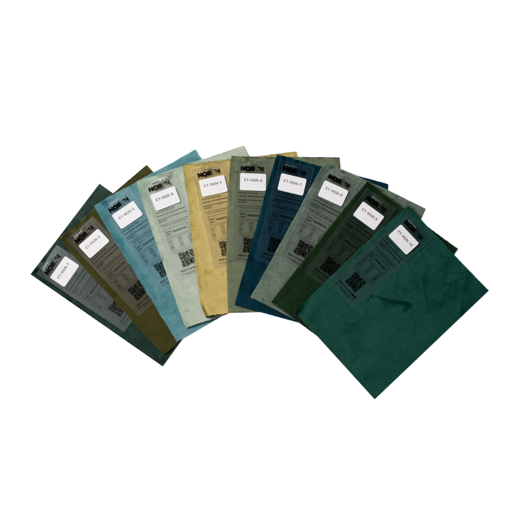 Green Velvet Curtain Fabric Swatch