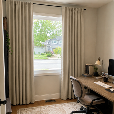 Natural Linen Blackout Curtains