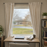 Coconut White Velvet Curtains