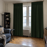 108 Inch Long Dark Green Velvet Curtains