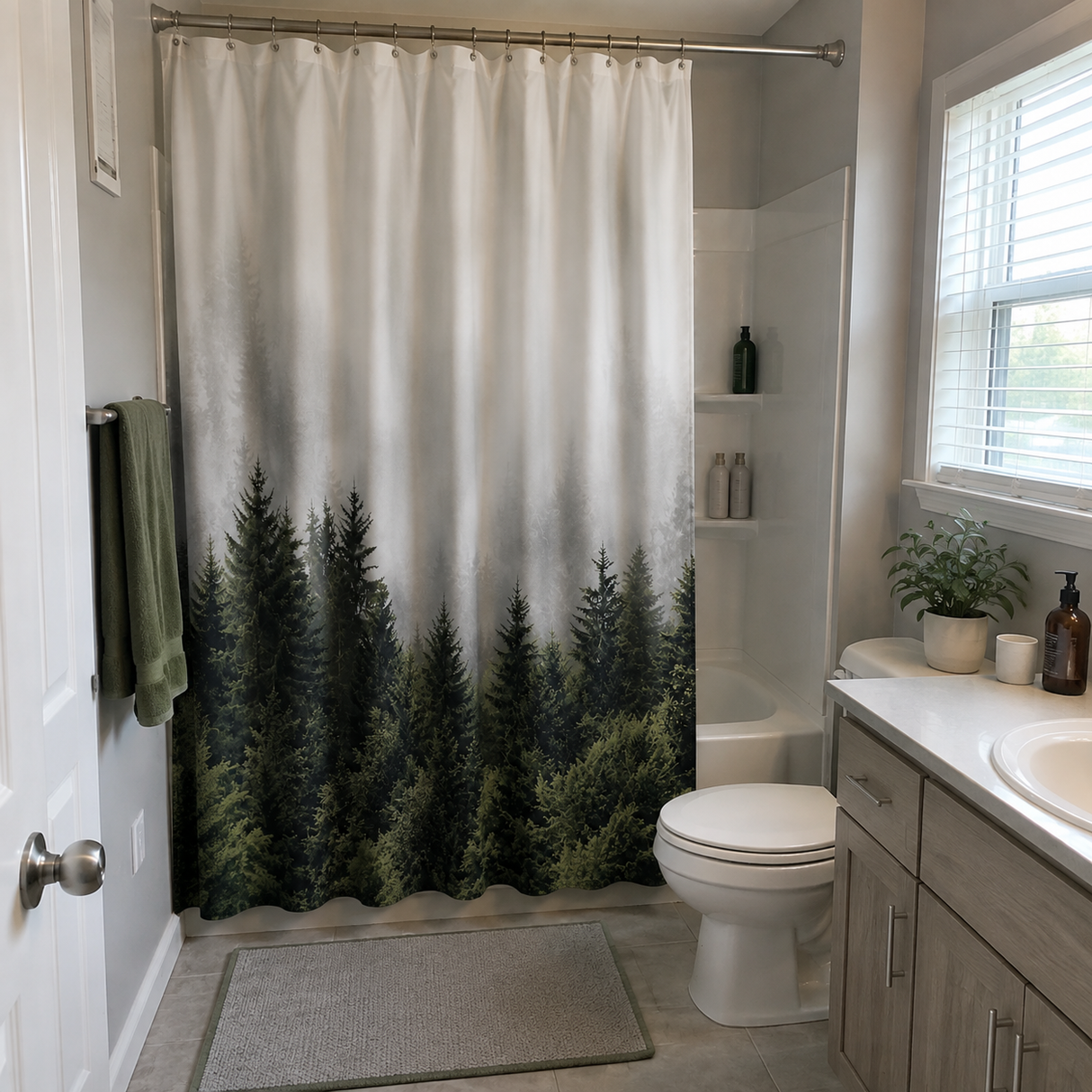 Misty Forest Shower Curtain