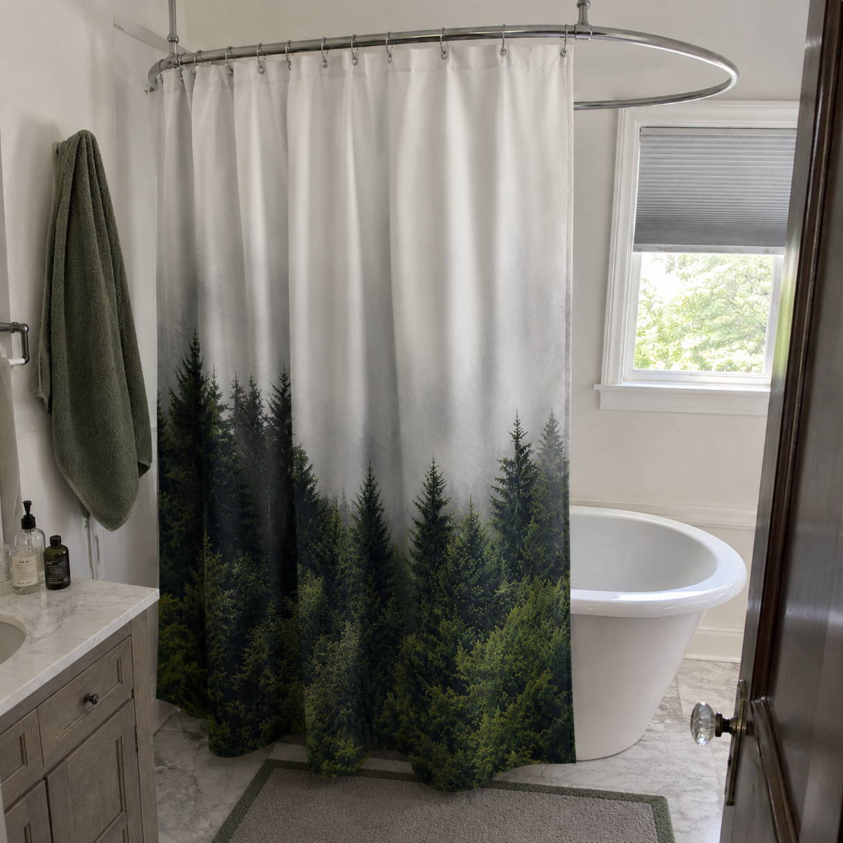 Misty Forest Shower Curtain