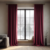 Burgundy Red Velvet Curtains
