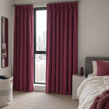 96 Inch Long Mulberry Red Velvet Curtains