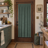 Jade Green Velvet Door Curtain