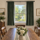 63 Inch Long Dark Green Velvet Curtains
