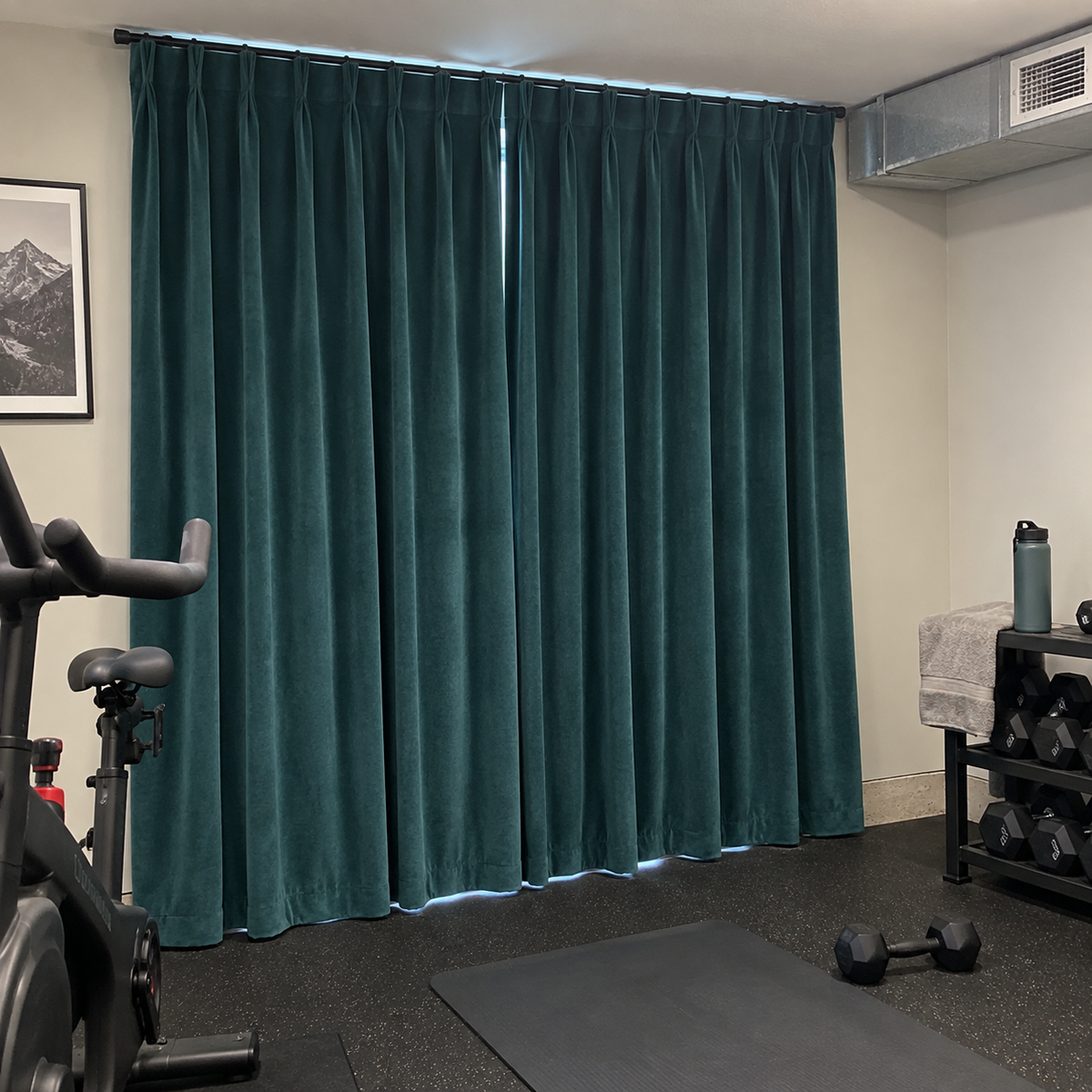 90 Inch Long Teal Velvet Curtains