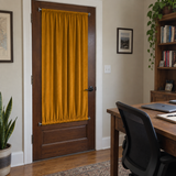 Golden Ochre Velvet Door Curtain