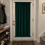 Peacock Green 5018 Velvet Door Curtain