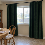 63 Inch Long Peacock Green 5018 Velvet Curtains