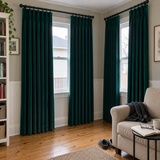 108 Inch Long Peacock Green 5018 Velvet Curtains