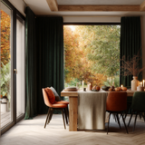 Jade Green Velvet Curtains