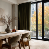 Olive Green Velvet Curtains