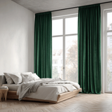 Peacock Green 5018 Velvet Pinch Pleat Curtains