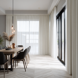 Coconut White Velvet Curtains