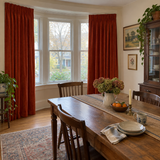 84 Inch Long Deep Scarlet Velvet Curtains