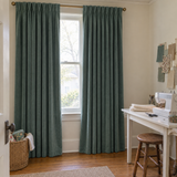 108 Inch Long Jade Green Velvet Curtains