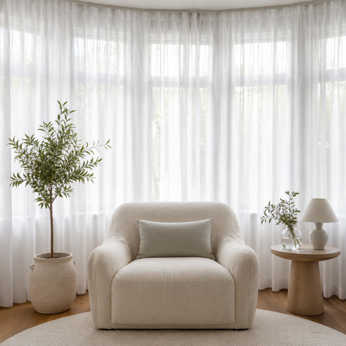 Snow Veil Sheer Curtain