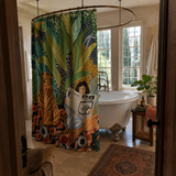 Tropical Tiger Shower Curtain
