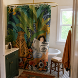Tropical Tiger Shower Curtain